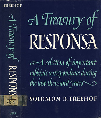 A Treasury of Responsa