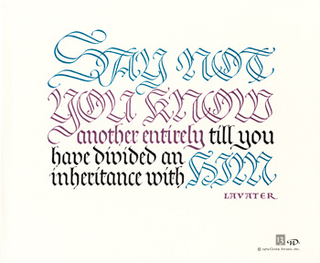 Our Calligraphic Heritage