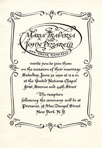 Wedding invitation