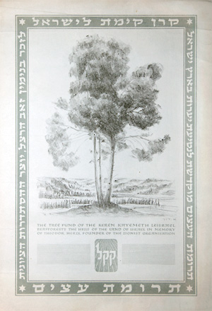 Trees for Israel certificate