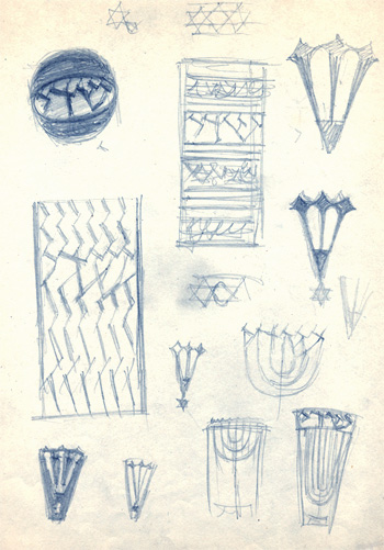 Mezuzzah sketches