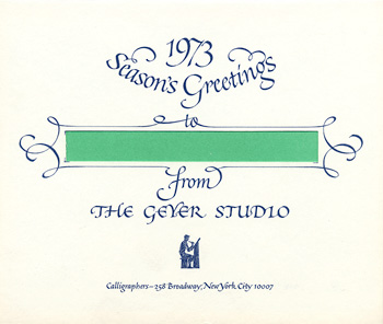 Geyer holiday card