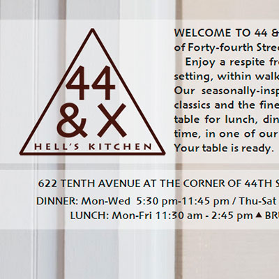 Restaurant 44 & X
